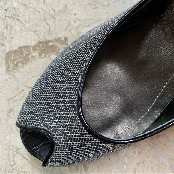 Silver /Black Metallic High Wedge Platform Pump - Picture 10 of 12